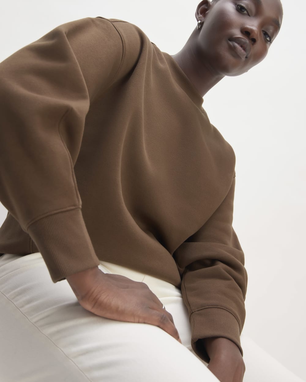 The ReTrack Oversized Crew | Cocoa – Everlane