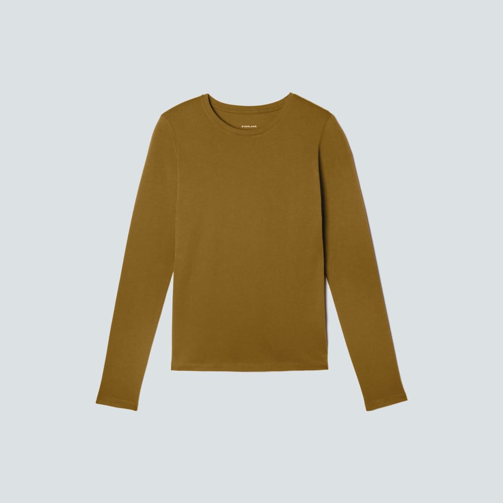 womens-organic-cotton-slim-ls-crew-tapenade | alt