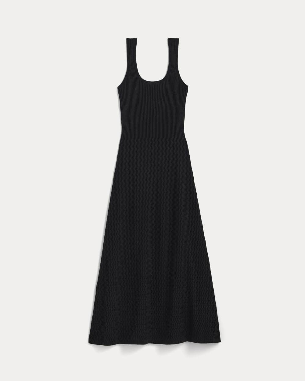 The Crochet Knit Tank Dress | Black Everlane The Crochet Knit Tank Dress | Black Everlane