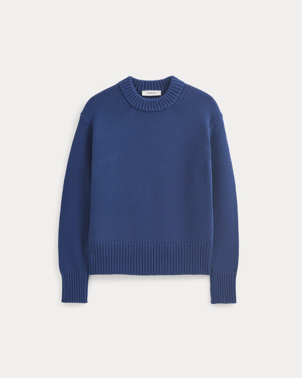 womens-oversized-cocoon-crew-cotton-estate-blue | alt