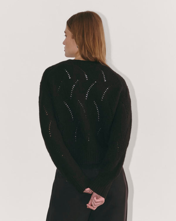 CLOUD POINTELLE KNITTED CARDIGAN