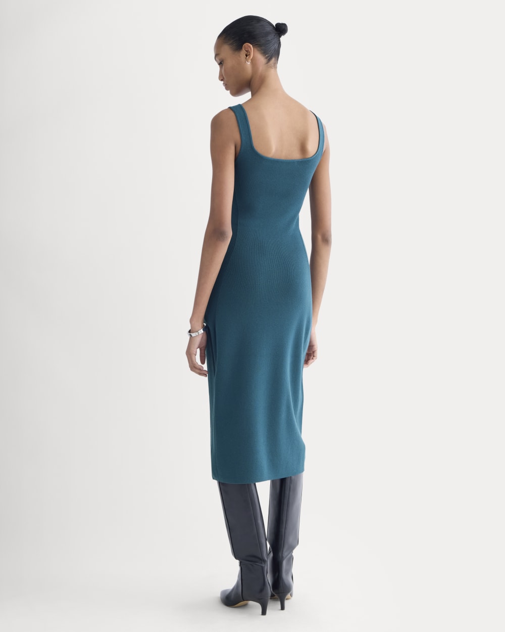 square neck knit midi dress Square-Neck Knit Midi Dress