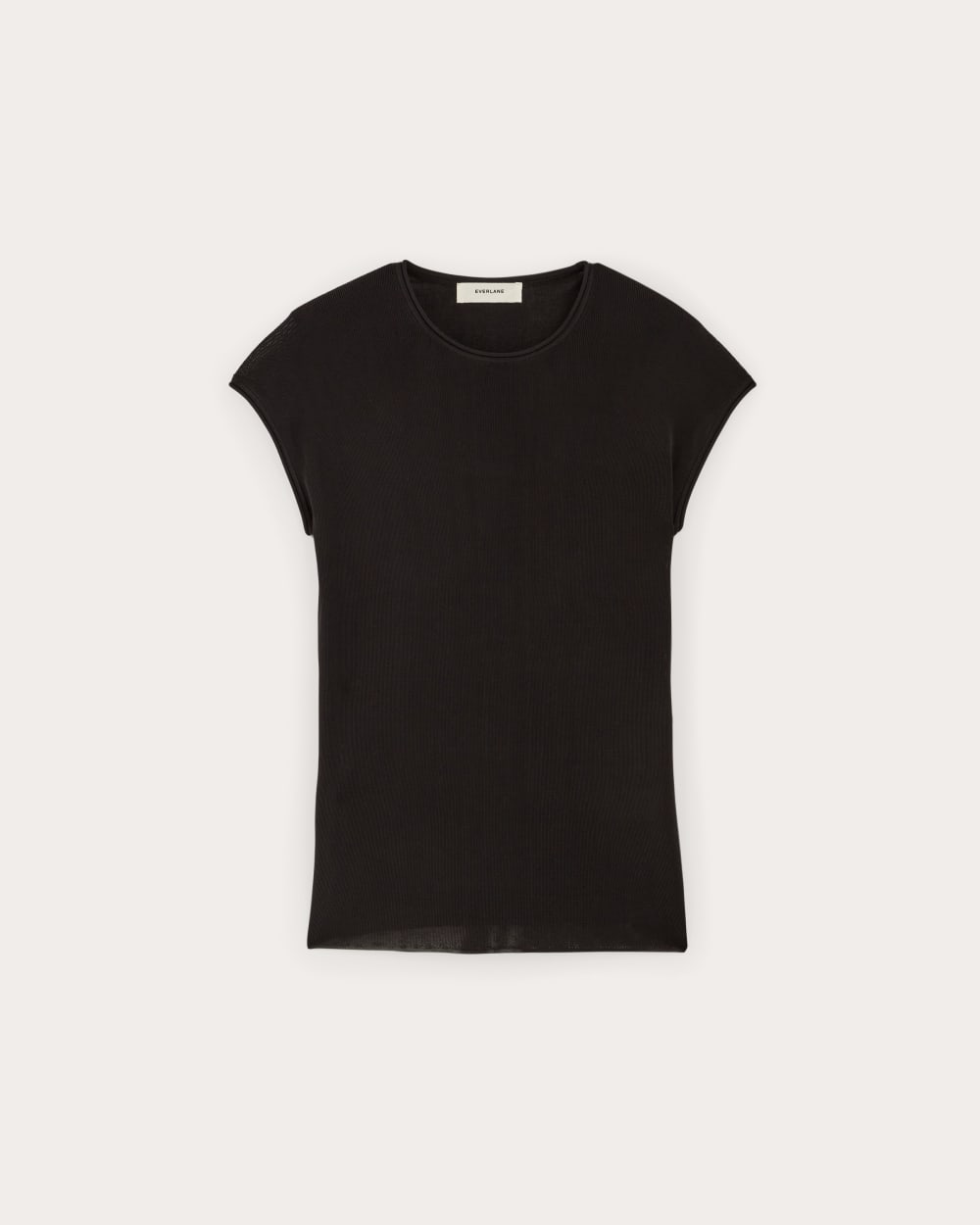 womens-viscose-oversized-knit-top-black | alt