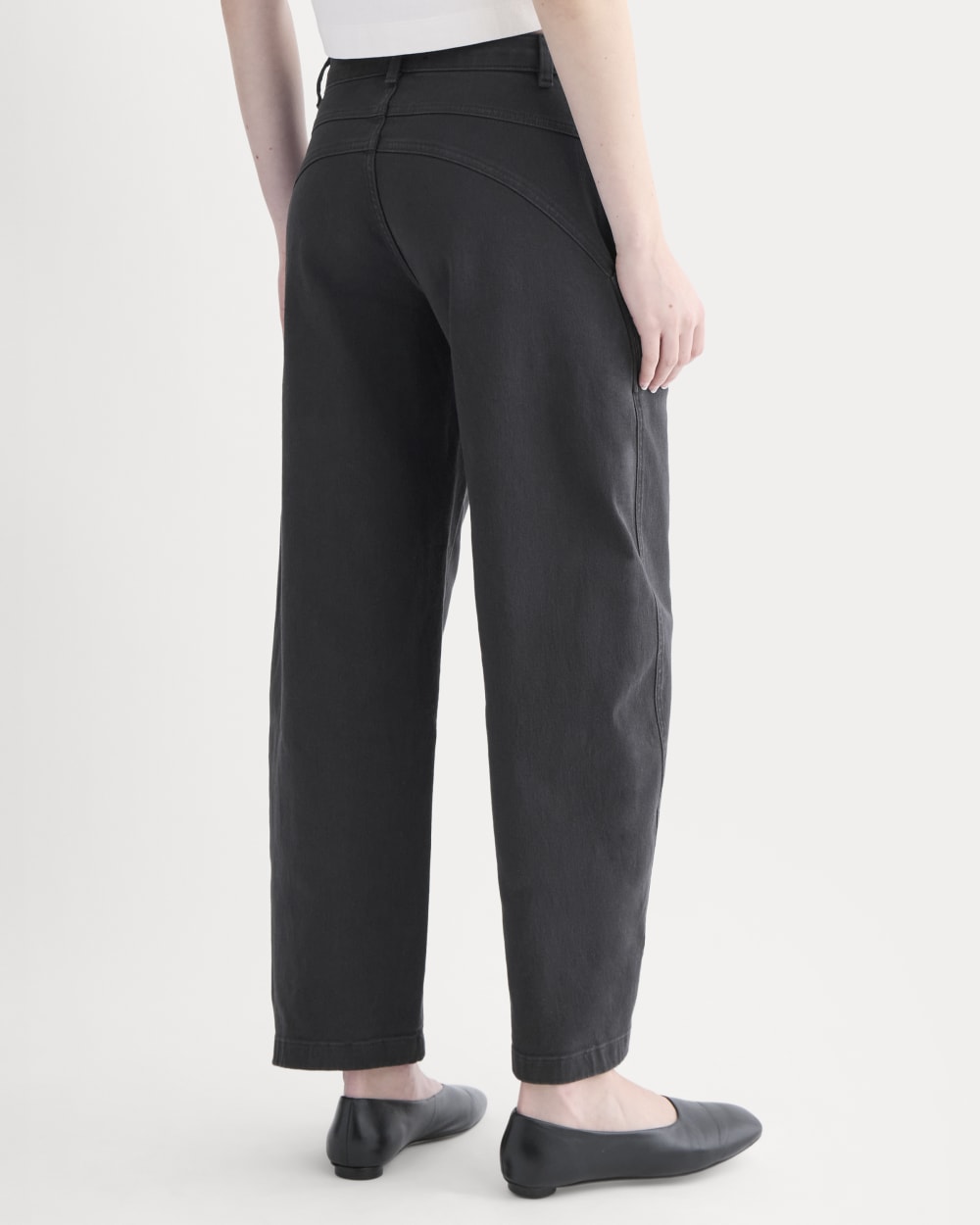 Double-Stitch Barrel Pant | Black – Everlane