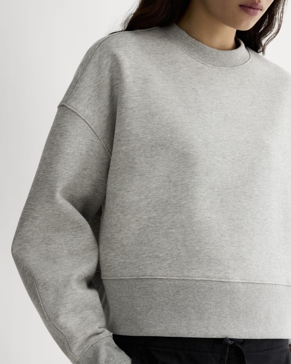 Luxe Fleece Sweatshirt | Heathered Grey – Everlane