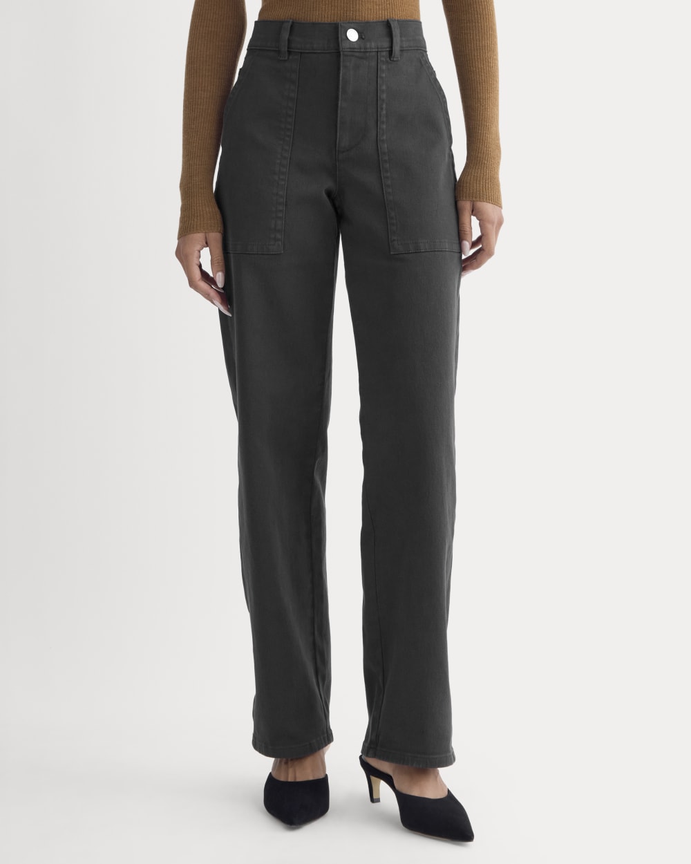 The Utility Patch Pocket Pant | Core Black