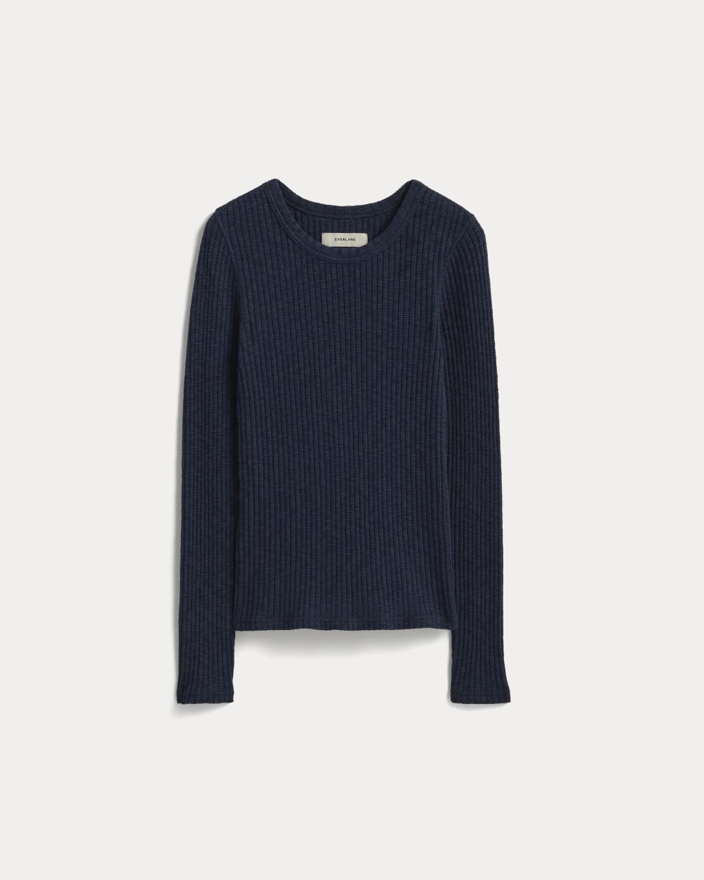 The Cozy Rib Long-Sleeve Tee | Navy – Everlane