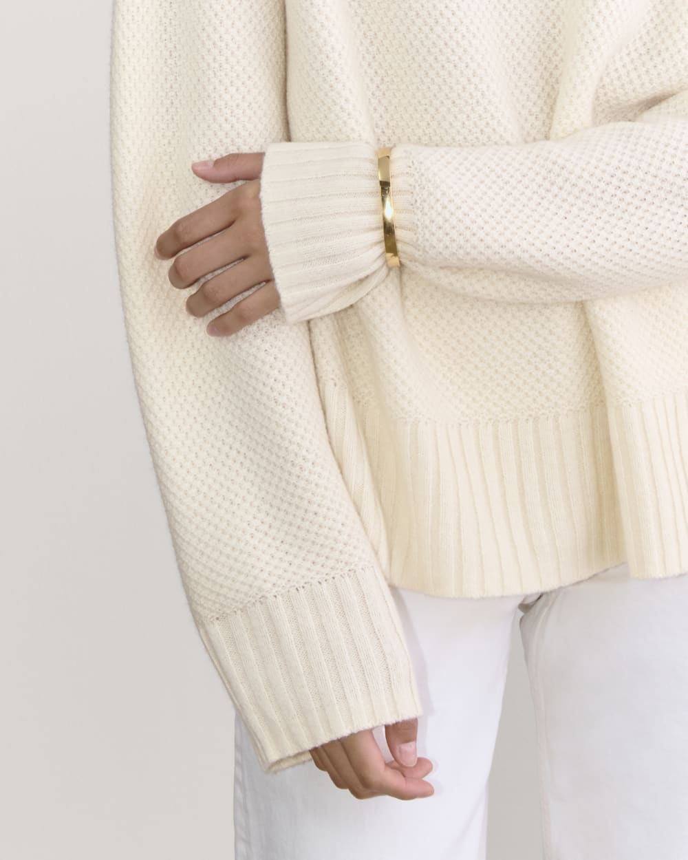 トップス ULTELIOR HONEYCOMB CASHMERE SWEATER Honeycomb Cashmere Rollneck Sweater For Women | J.Crew