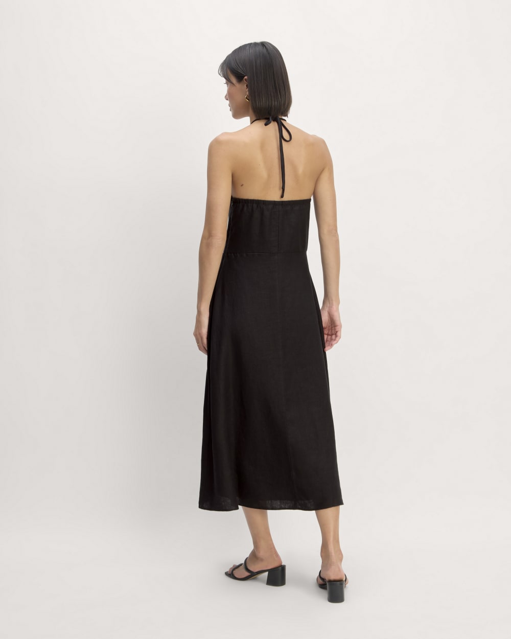 The Linen Halter-Neck Dress | Black Everlane The Linen Halter-Neck Dress | Black Everlane
