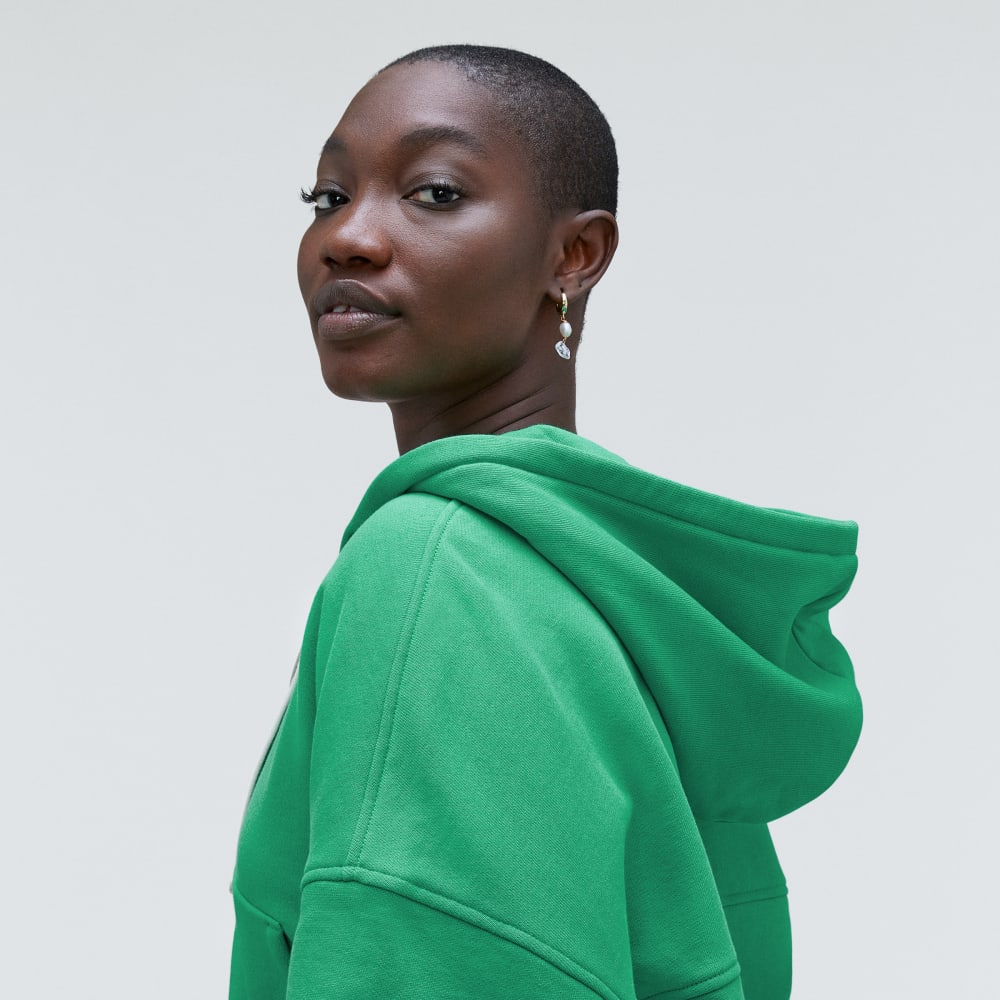 The Track Organic Cotton Hoodie | Bright Jade – Everlane