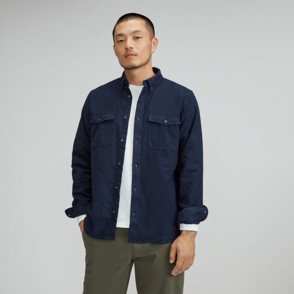 Brushed Flannel Shirt Heather