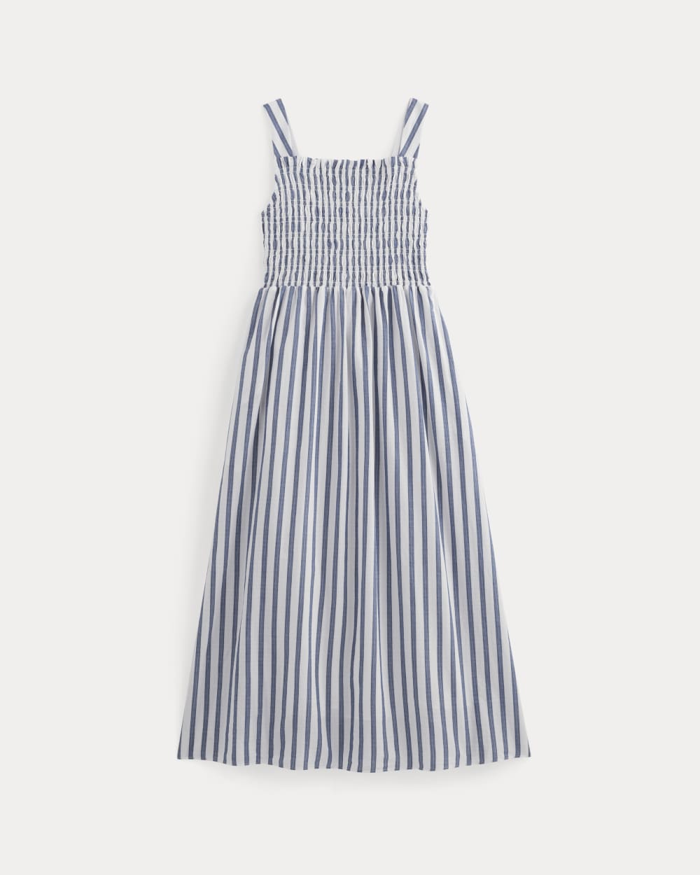 womens-gauze-smock-dress-white-mazarine-blue | alt