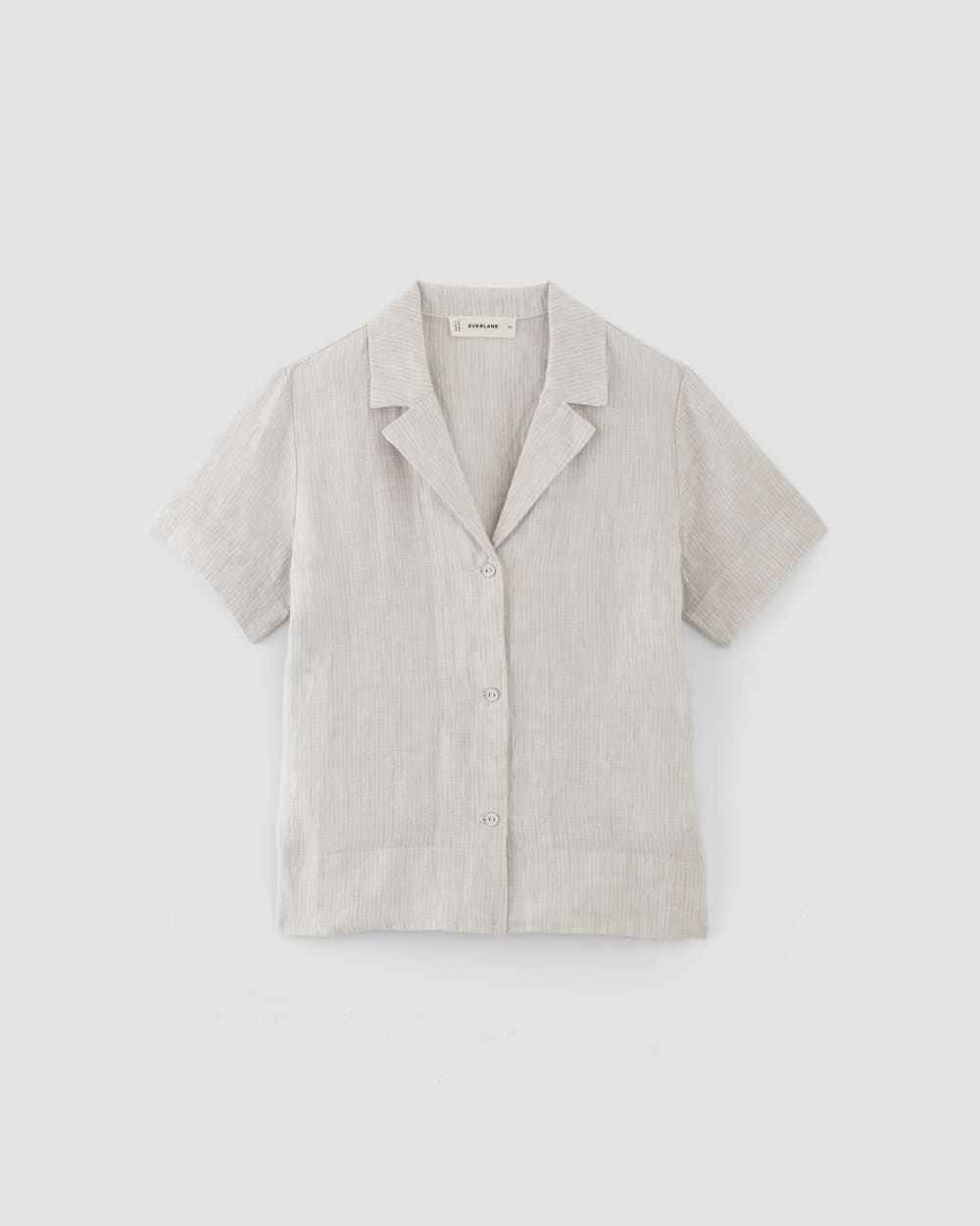 The Notch Shirt in Linen | Stone / White – Everlane