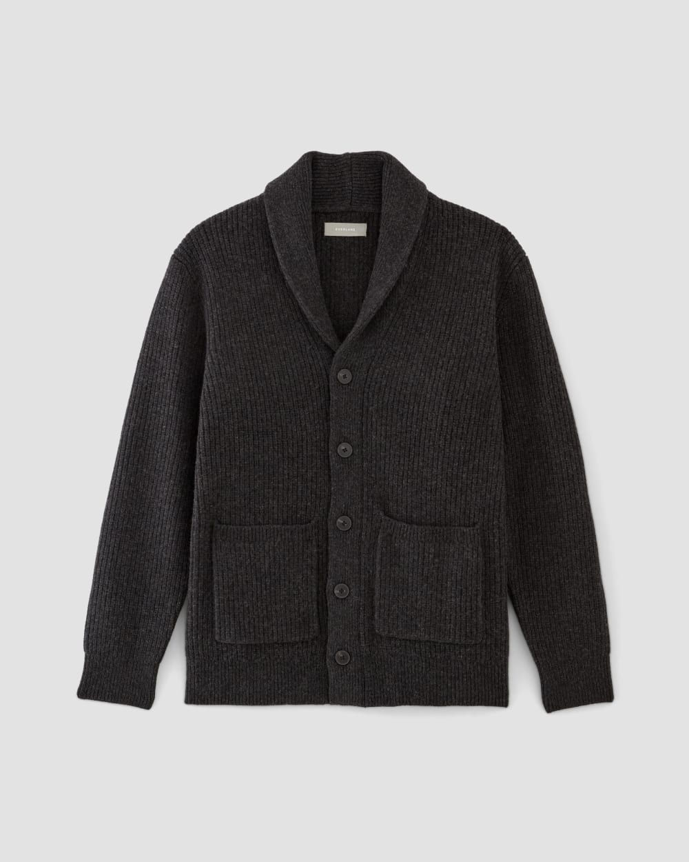 mens black shawl collar cardigan