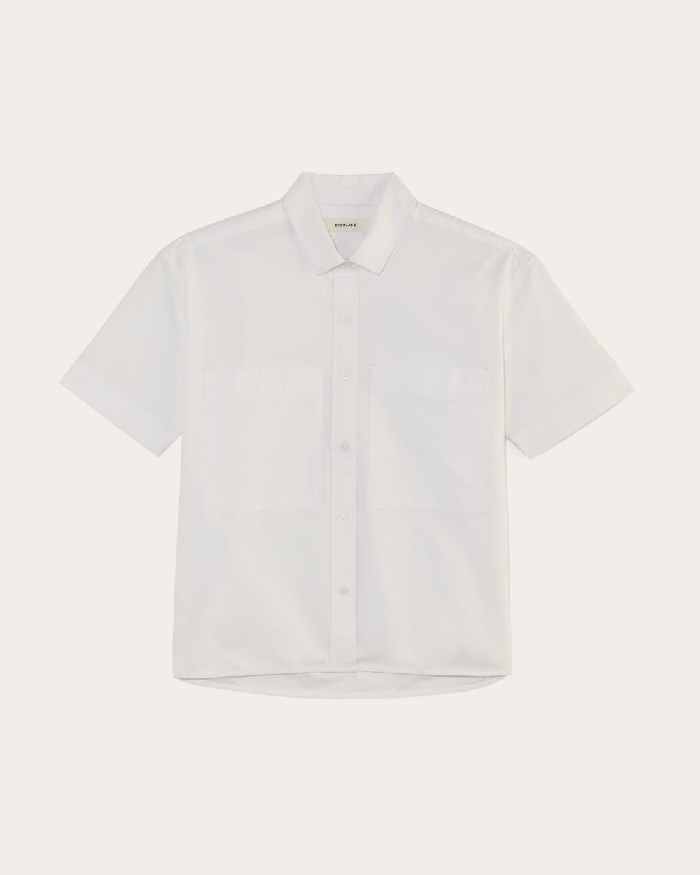 The Short-Sleeve Boxy Oxford | White – Everlane