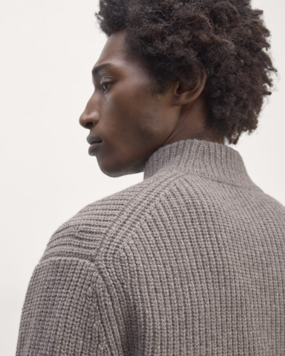 The Felted Merino Half-Zip Sweater | Taupe Melange – Everlane