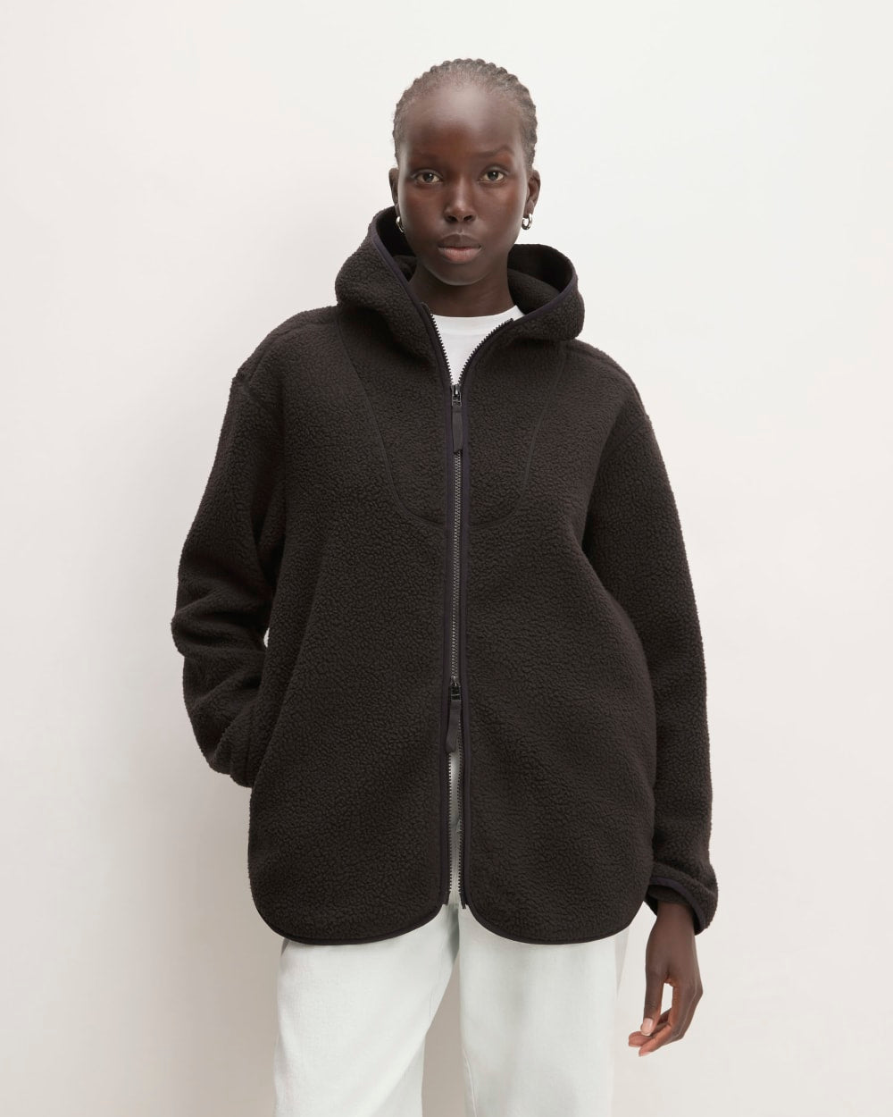 womens-renew-fleece-full-zip-hoodie-black | primary