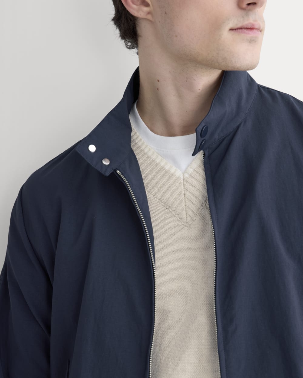 Re:Cycled Nylon Harrington Jacket | Deep Navy – Everlane