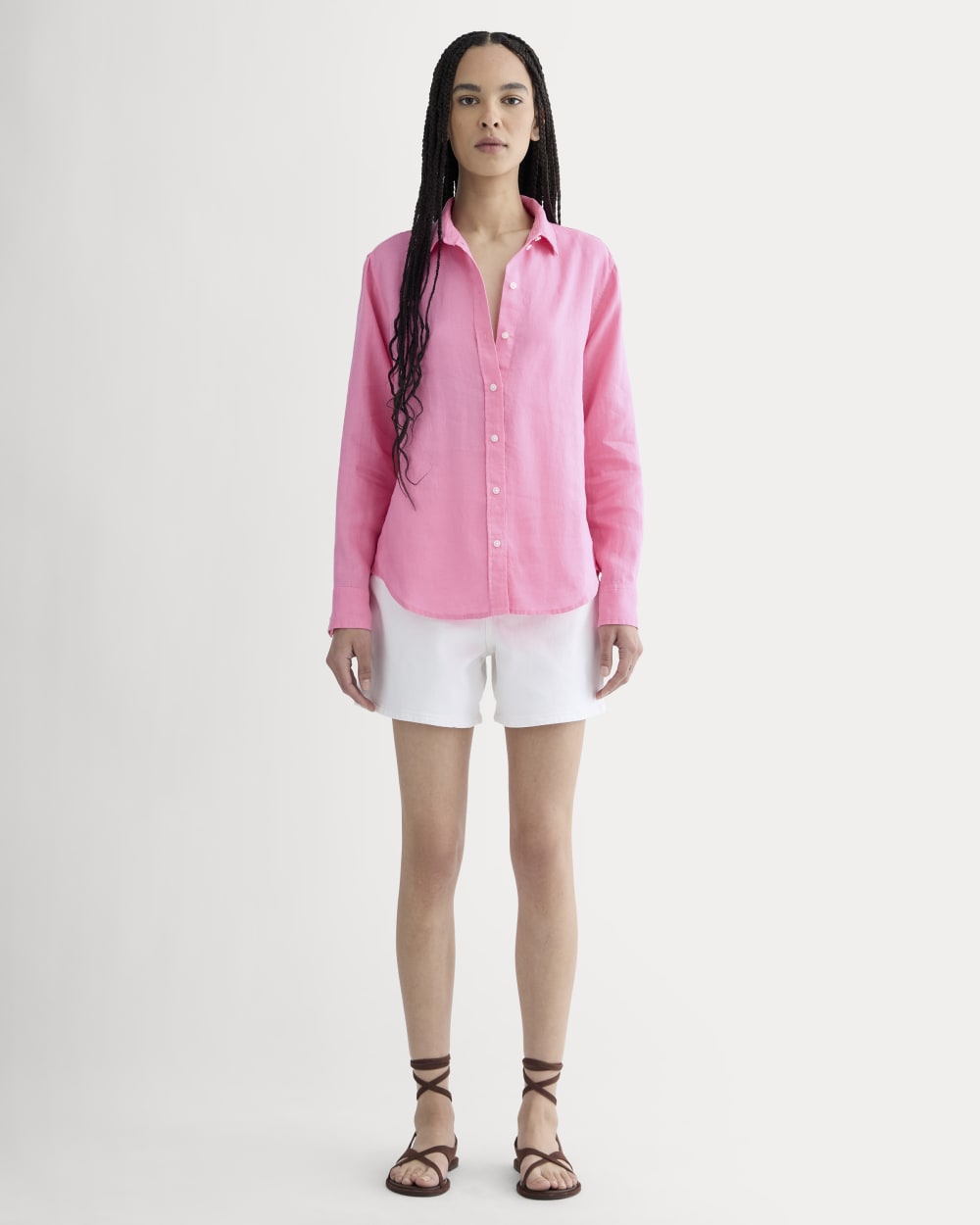 womens-relaxed-linen-shirt-deep-pink