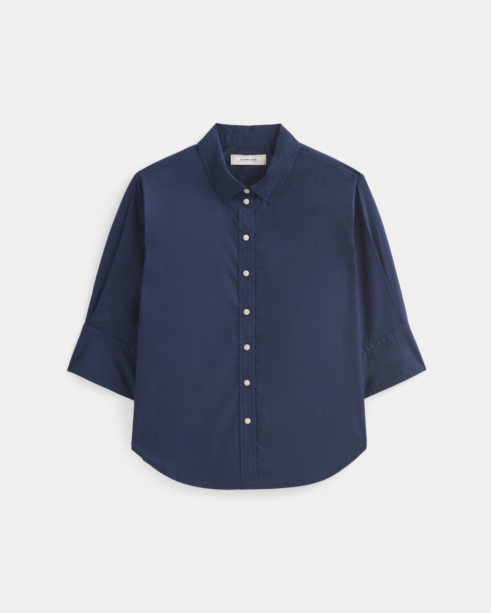 womens-cuff-shirt-lightweight-cotton-navy | alt