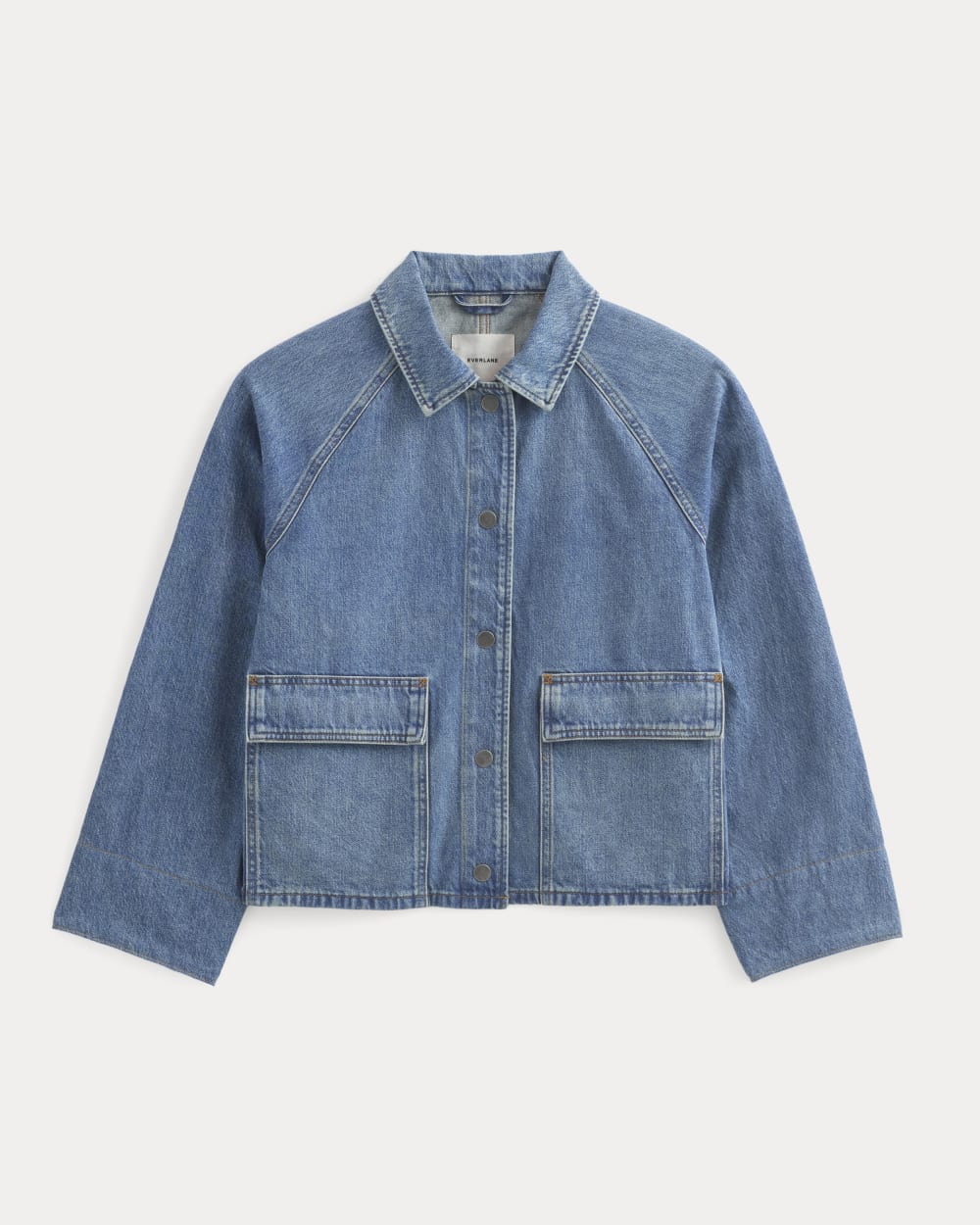 Cropped Denim Jacket | Medium Indigo – Everlane