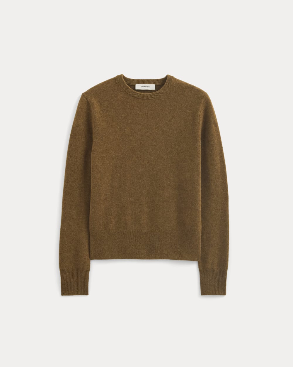 womens-cashmere-slim-crew-sweater-heathered-toffee | alt