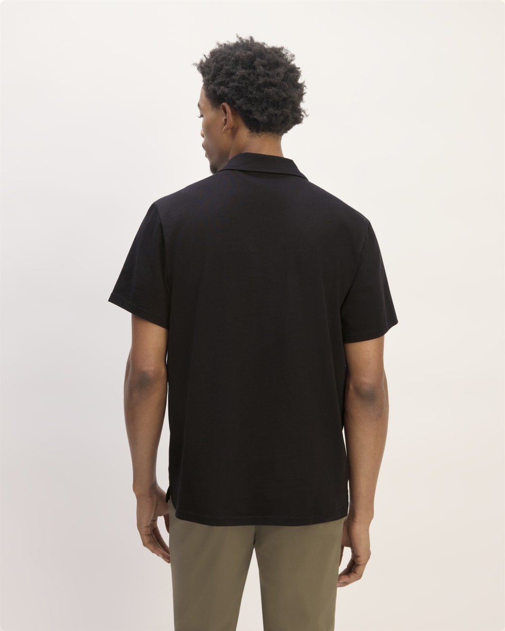 The Premium Weight Short-Sleeve Polo | Black – Everlane