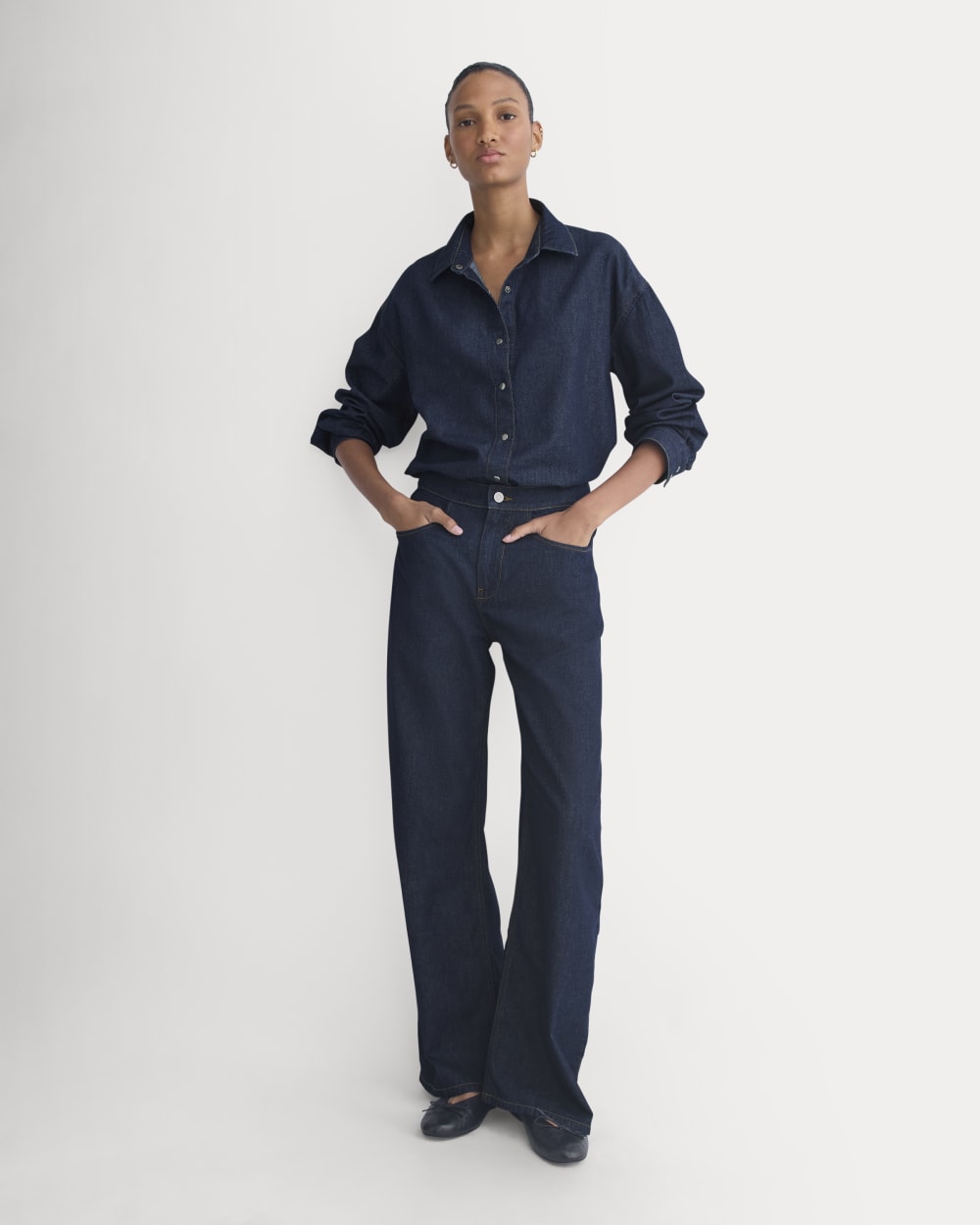 Everlane x Elena Bonvicini Crescent Barrel Jean