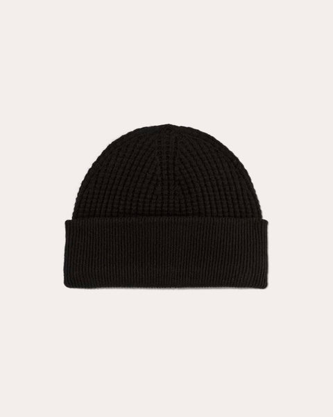 The Waffle Beanie | Black – Everlane
