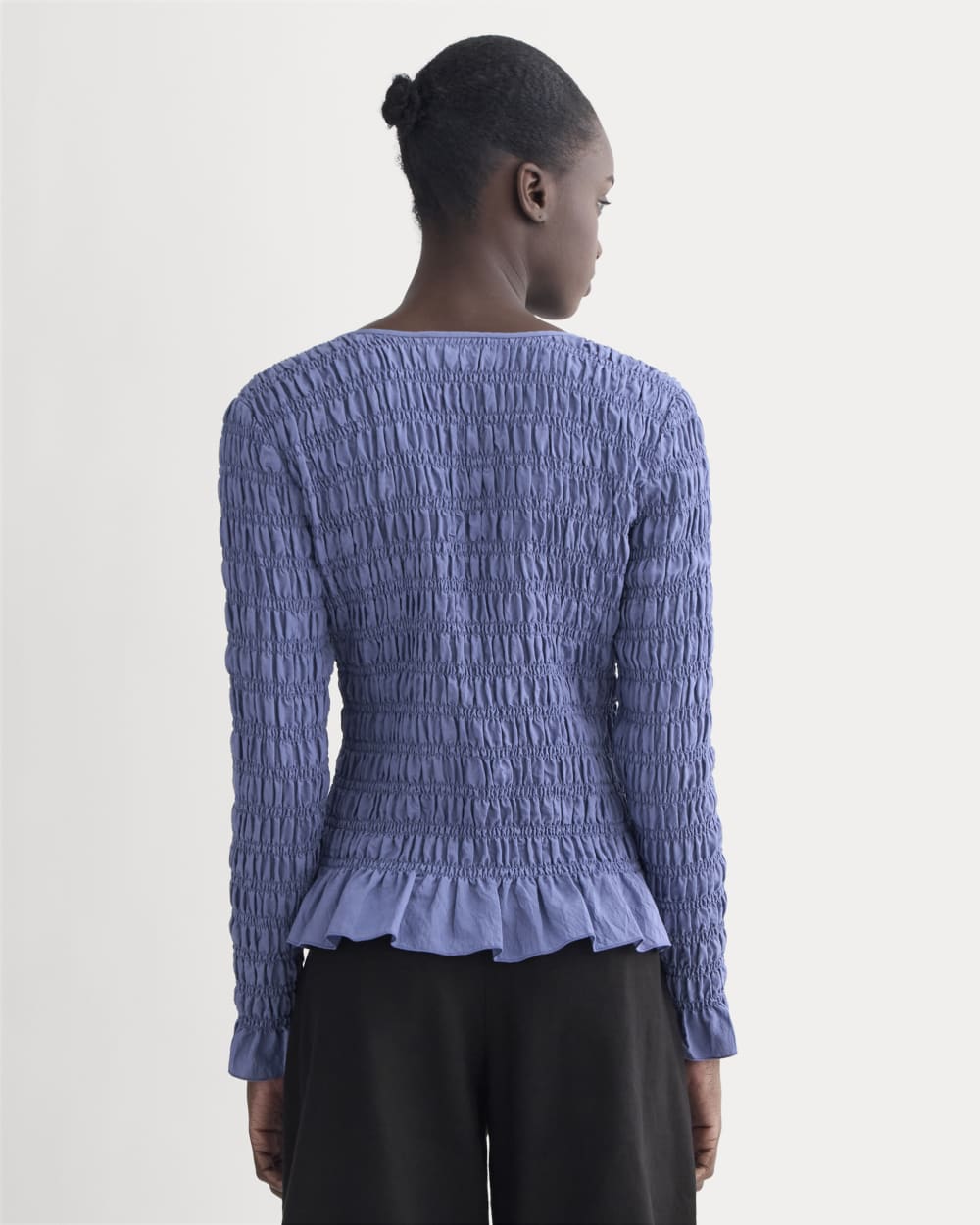 The Smocked Cardigan | Black
