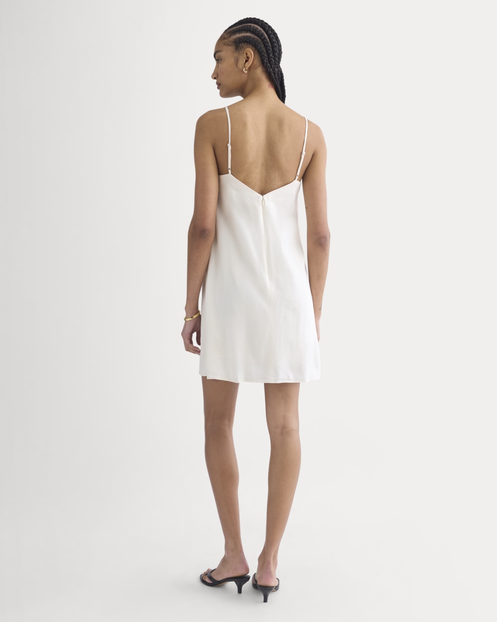 Everlane Mini Shift Dress, Stretch Linen, Bone, Size 2 Everlane Mini Shift Dress, Stretch Linen, Bone, Size 2