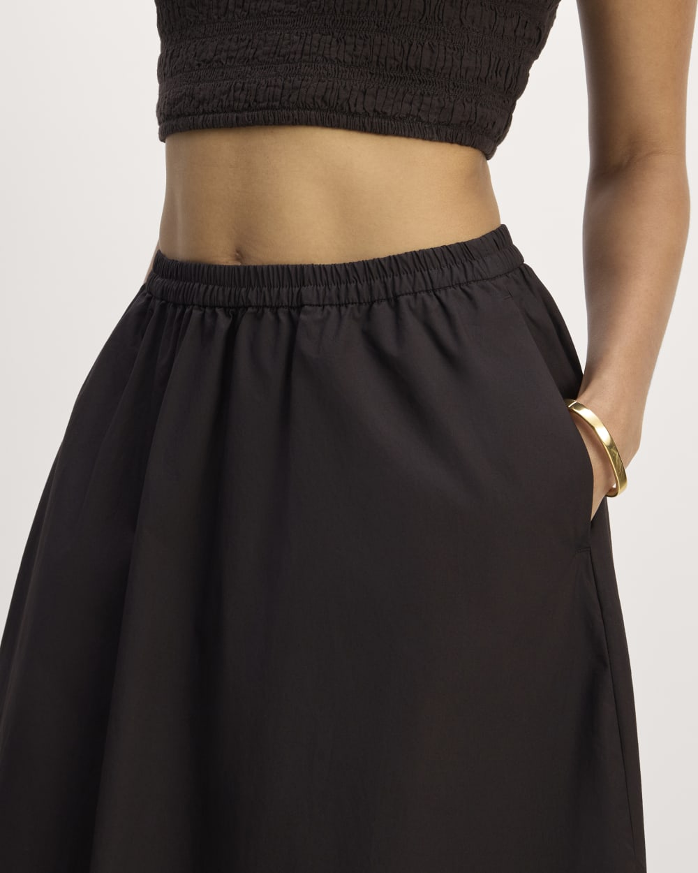 The Supima® Pull-On Maxi Skirt | Black – Everlane