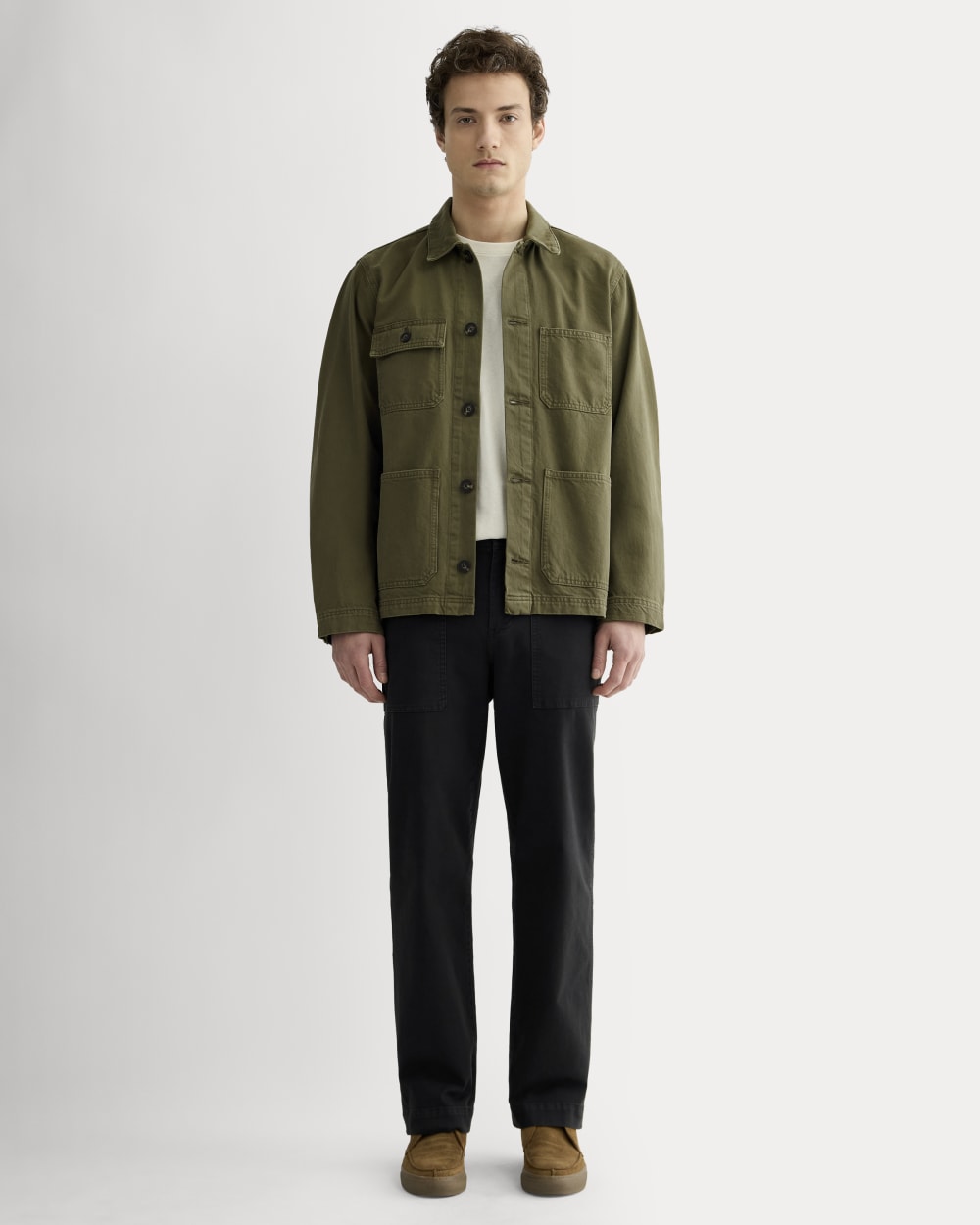 The Denim Utility Jacket | Garment-Dyed Kalamata – Everlane