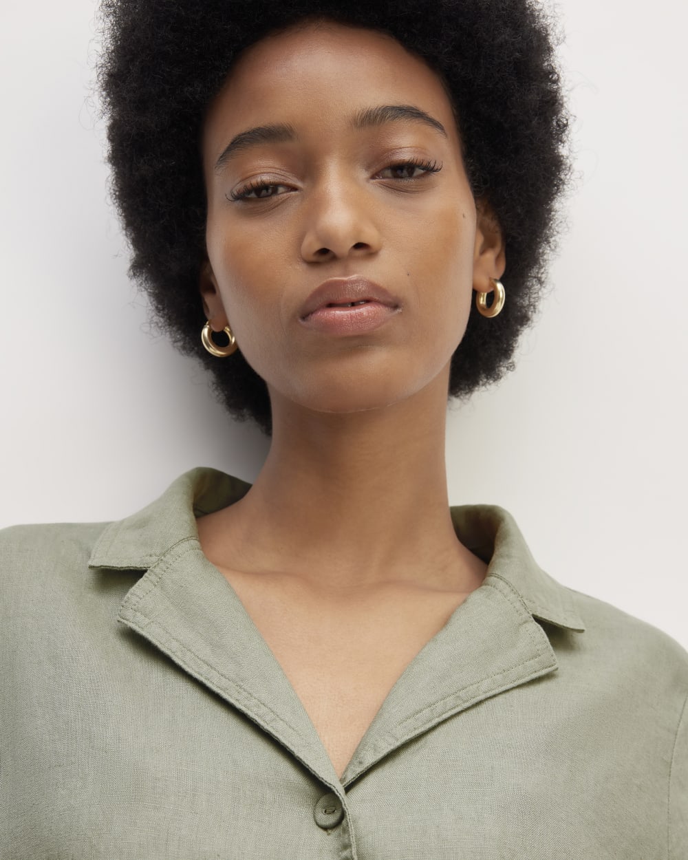 The Shirtdress in Linen | Sage Green Everlane The Shirtdress in Linen | Sage Green Everlane