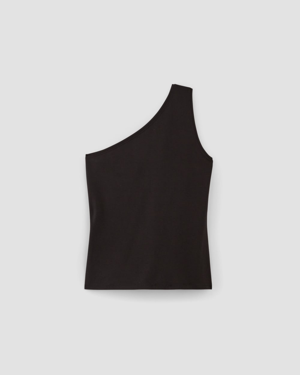 The Form One-Shoulder Tank | Black – Everlane