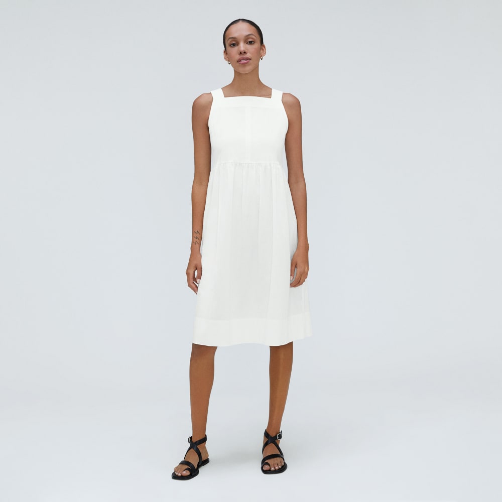 everlane seersucker midi dress The Seersucker Midi Dress