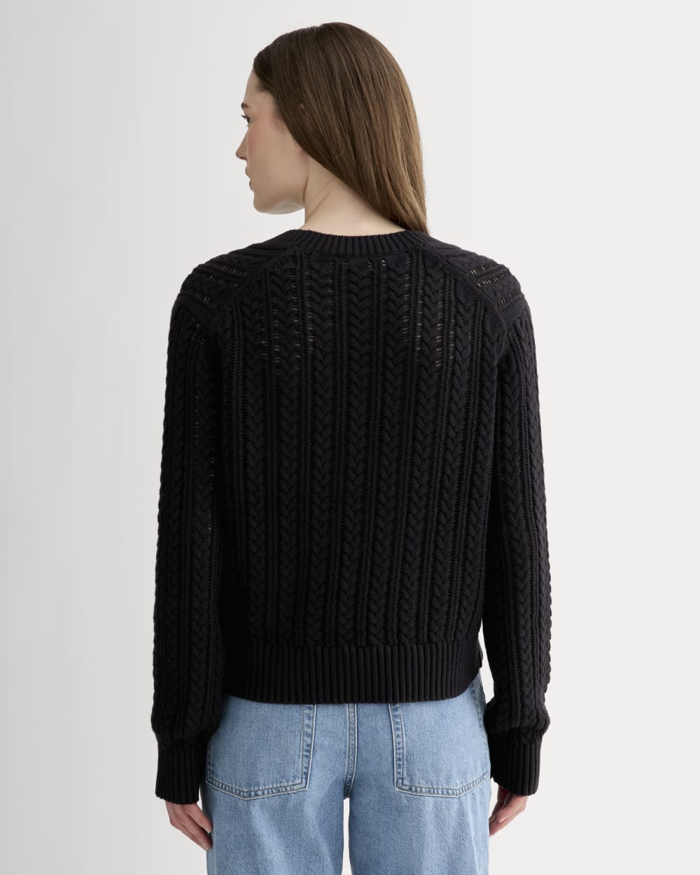 womens-mesh-cable-v-neck-everyday-cotton-black