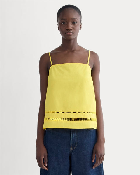 The Lace Trim Tank | High Visibility Yellow – Everlane