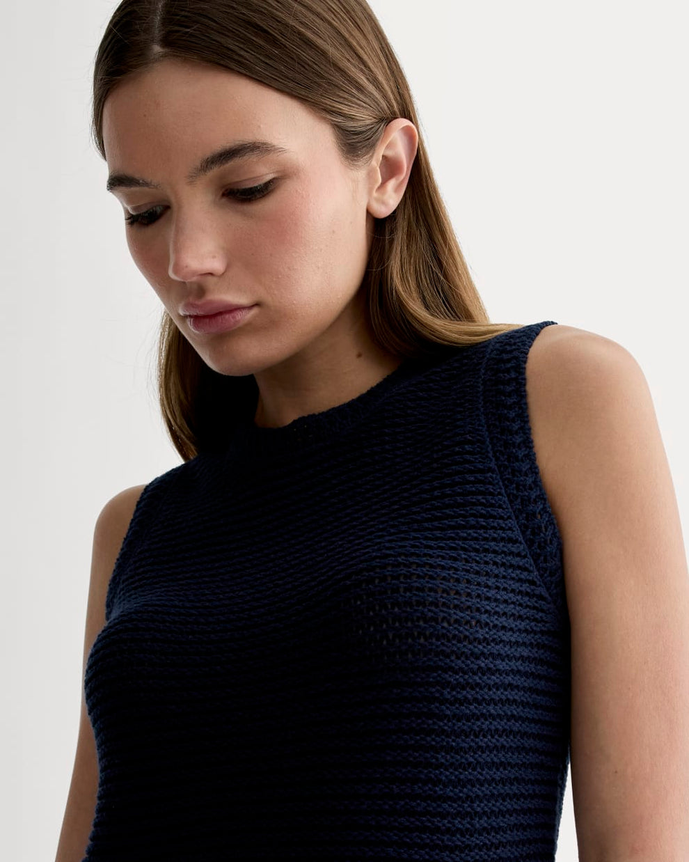Isla Brown Stitch Tank 6041
