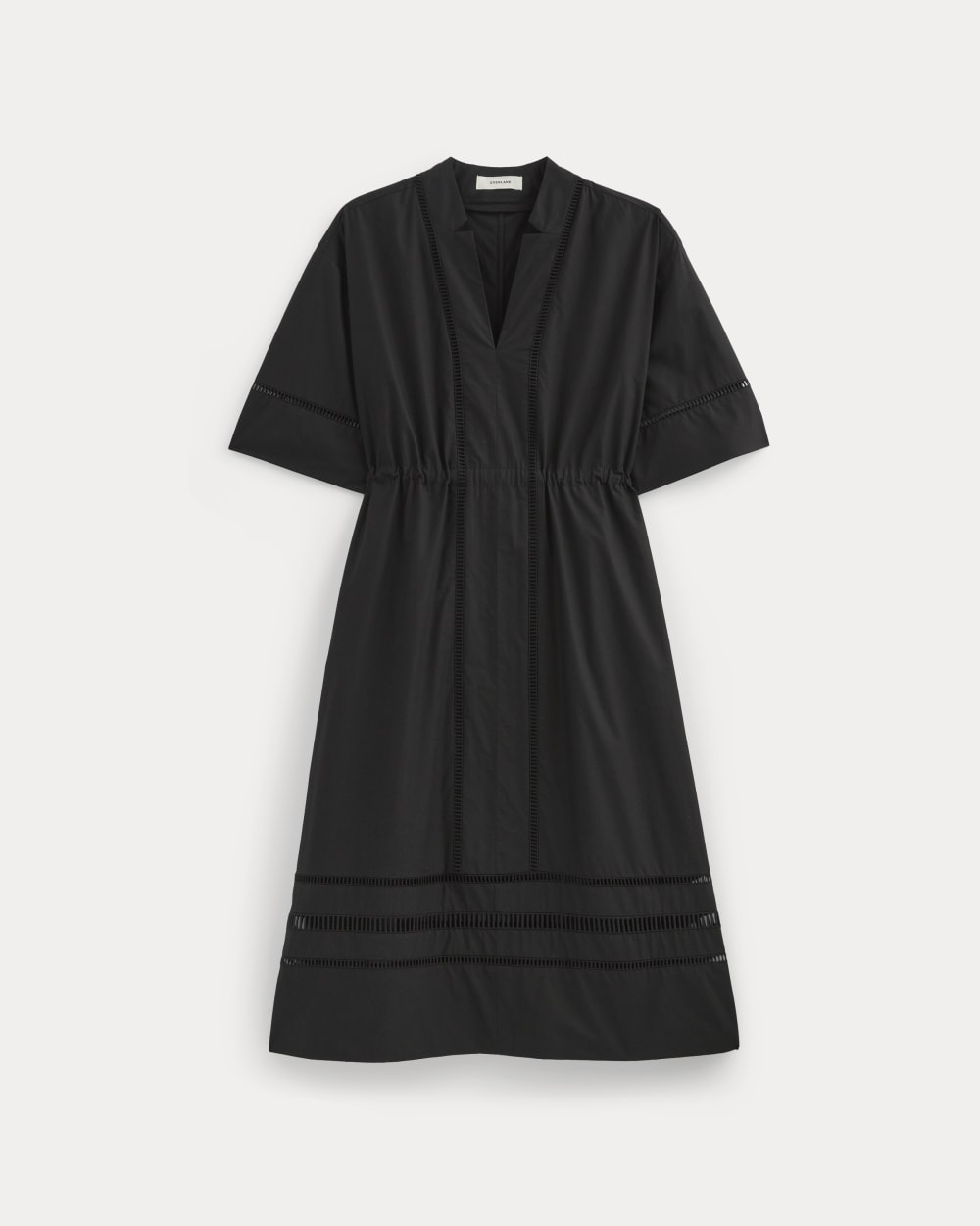 womens-lace-trim-caftan-dress-black | alt