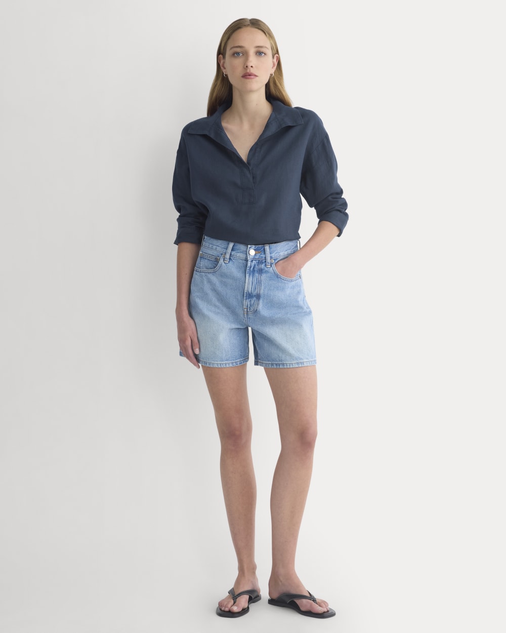 womens-way-high-a-line-denim-short-light-indigo | primary