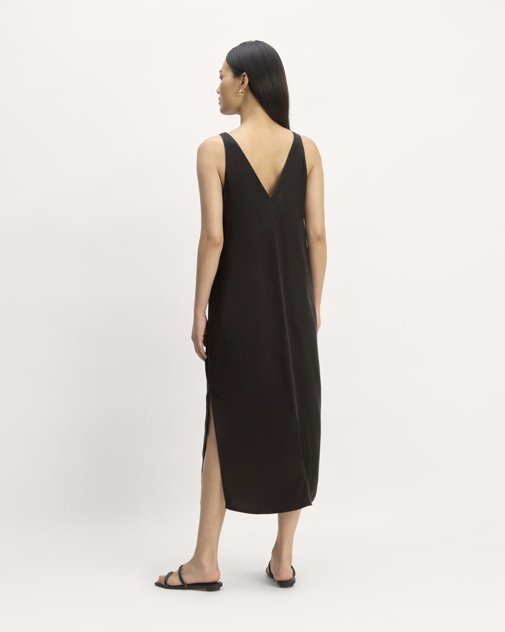 The TENCEL Midi Slip Dress | Black Everlane The TENCEL Midi Slip Dress | Black Everlane