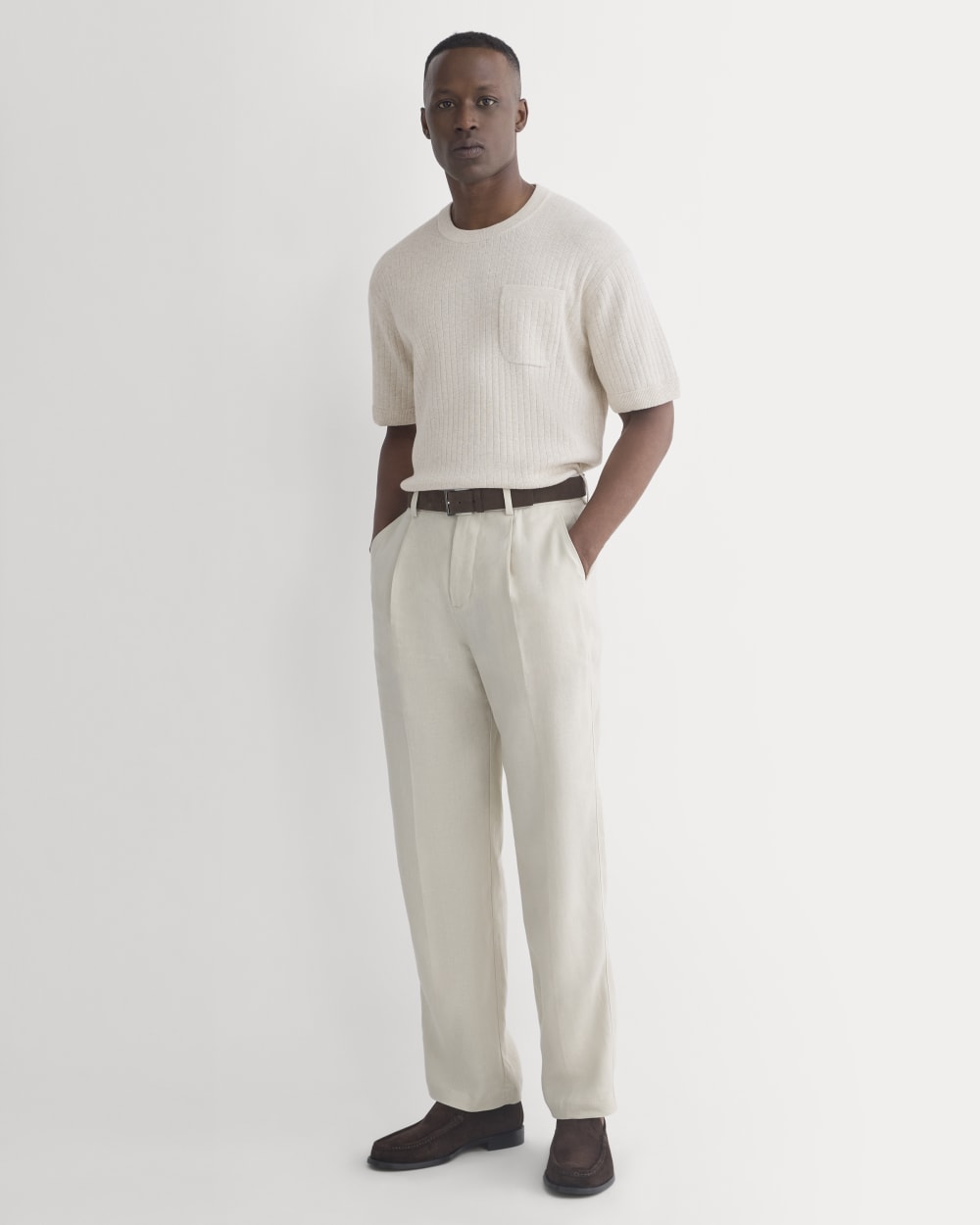 mens-soyeux-linen-pleated-trouser-peyote | primary