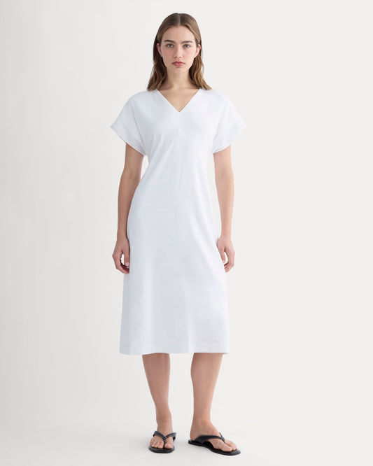 womens-tie-back-dress-stretch-linen-white | primary