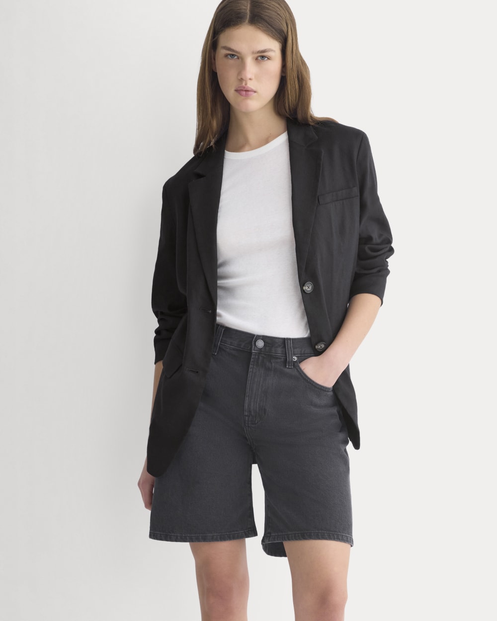womens-loose-jean-short-black | primary