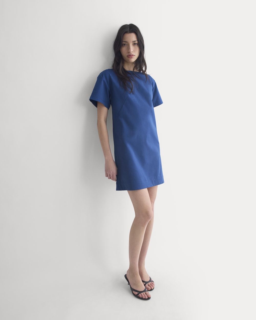 womens-boatneck-mini-dress-estate-blue | primary