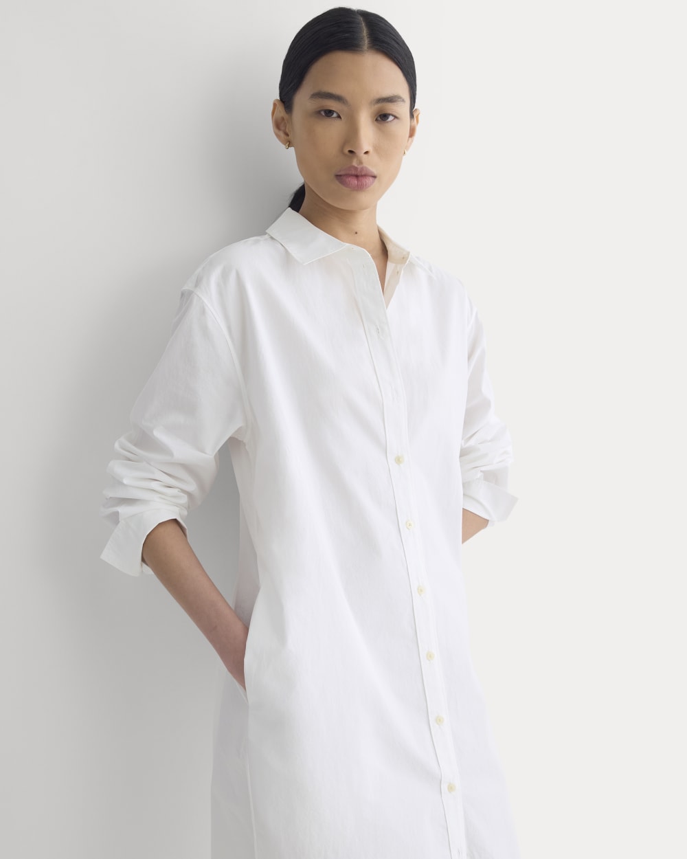 ladies midi shirt dress Midi Shirtdress in Ultrasoft Cotton