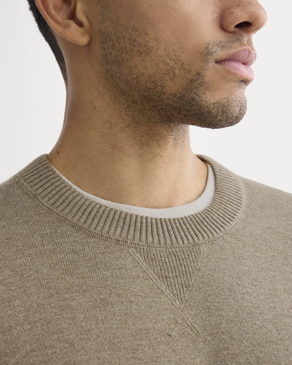 Luxe Merino Double-Knit Sweater | Taupe Melange – Everlane