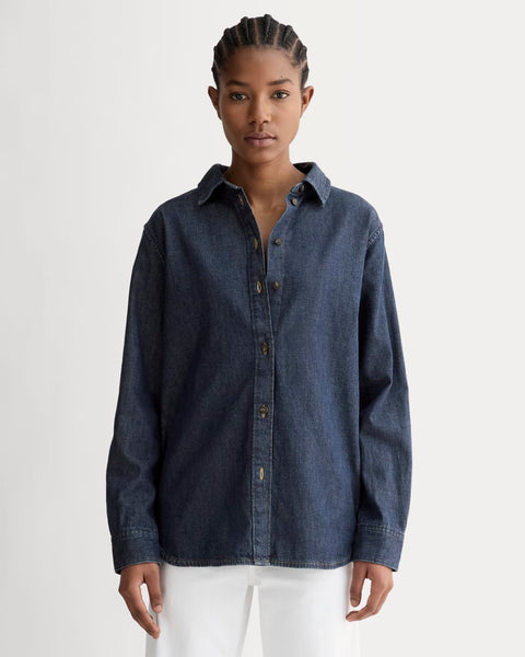 The Must-Have Shirt in Denim | Dark Indigo Everlane The Must-Have Shirt in Denim | Dark Indigo Everlane