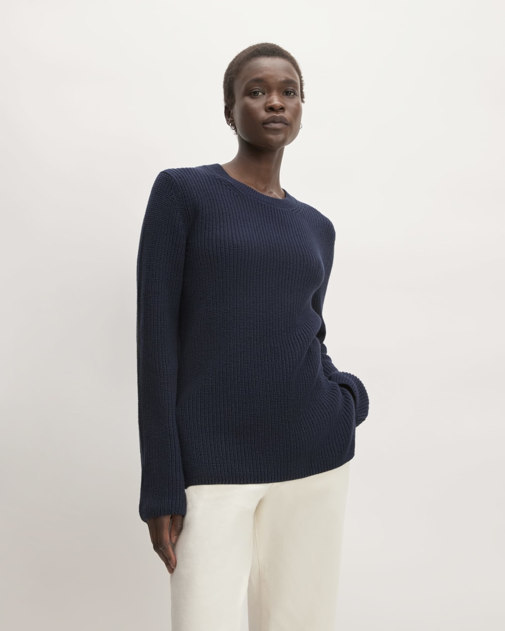womens-organic-cotton-slim-crew-sweater-navy | primary